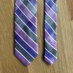 "The Tie Bar" Grey / Pink / Purple Tie